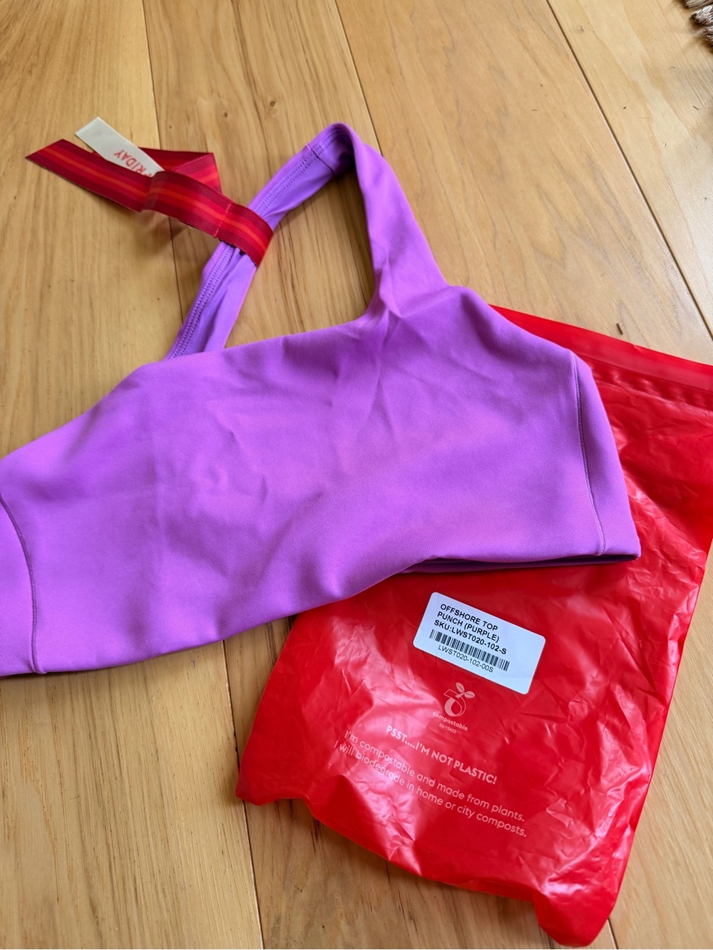 Left On Friday offshore top size: small color: punch (purple)